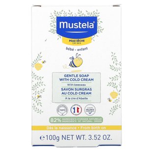 Mustela, Детское, мягкое мыло с холодным кремом, 3,52 унции (100 г) купить в Киеве и Украине