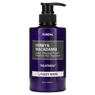 Уход за волосами, лечение, нечеткий пупок, Honey & Macadamia, Kundal, 500 мл купить в Киеве и Украине