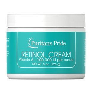 Ретинол крем (витамин А), Retinol Cream (Vitamin A), Puritan's Pride, 100000 МЕ купить в Киеве и Украине