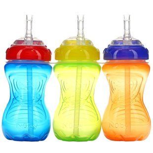 Nuby, Flexi Straw Gripper Cup без разливов, Netural, 3 шт. В упаковке купить в Киеве и Украине