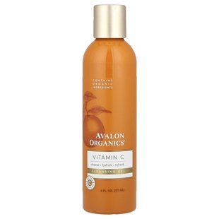 Avalon Organics, Vitamin C, cleansing gel, 177 ml (6 fluid ounces)