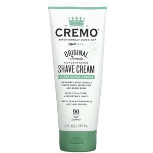 Cremo, Концентрированный крем для бритья оригинальной формулы, серебряная вода и береза, 6 жидких унций (177 мл) купить в Киеве и Украине