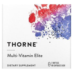 Мультивітаміни Thorne Research (Multi-Vitamin Elite A.M & P.M.) 1 набір 2 пляшки по 90 капсул