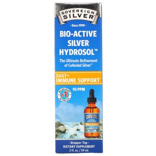 Коллоидное серебро Sovereign Silver (Bio-Active Silver Hydrosol) 10 PPM 59 мл купить в Киеве и Украине