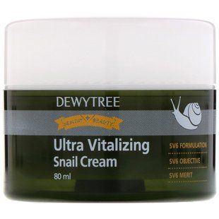 Dewytree, Cream with Snail Secret, Adding Lots of Vitality, 80 ml.