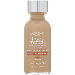 Тональна основа, відтінок №4 жовтувато-бежевий, True Match Super-Blendable Makeup, L'Oreal, 30 мл (1 рі. Унція)