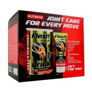 Nutrend, Flexit Drink Gold + Flexit Gold Gel 100 ml, 400 g + 100ml, orange купить в Киеве и Украине