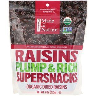 Ізюм органік Made in Nature (Raisins) 255 г