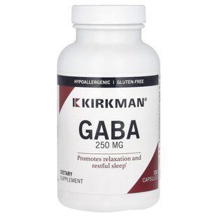 ГАМК, GABA, Kirkman Labs, 250 мг, 150 капсул купить в Киеве и Украине