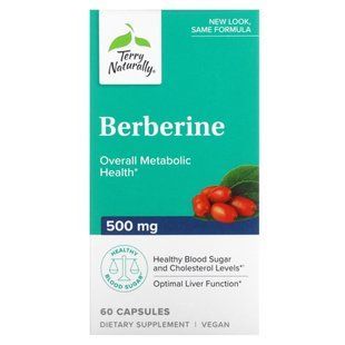 Terry Naturally, Berberine, 500 mg, 60 Capsules купить в Киеве и Украине