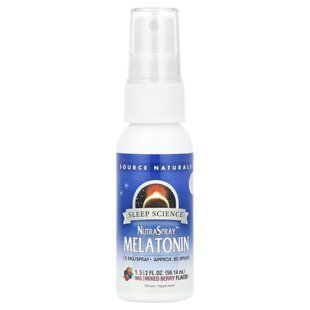 Source Naturals, NutraSpray&trade; Melatonin, Mixed Berry, 4.5 mg, 2 fl oz (59.14 ml), 1.5 mg (per Spray) купить в Киеве и Украине