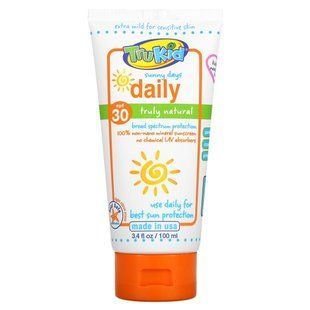 TruKid, Sunscreen for Daily Use Sunny Days, SPF 30, Light Citrus, 3.4 fl oz (100 ml)