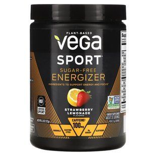 Sport, without sugar, energizer, strawberry lemonade, Vega, 122 g