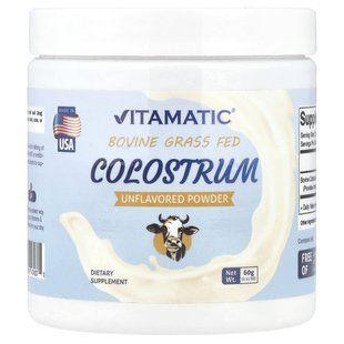 Vitamatic, Bovine Grass Fed Colostrum, Unflavored, 2.11 oz (60 g) купить в Киеве и Украине