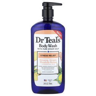 Dr. Teal's, Body Wash With Pure Epsom Salt, Stress Relief, 24 fl oz (710 ml) купить в Киеве и Украине