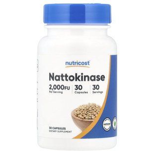 Nutricost, Nattokinase, 2,000 FU, 30 Capsules купить в Киеве и Украине