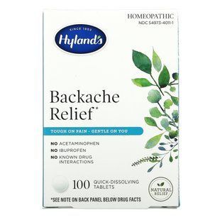 Hylands, Back Pain Relief, 100 Fast-Dissolving Tablets