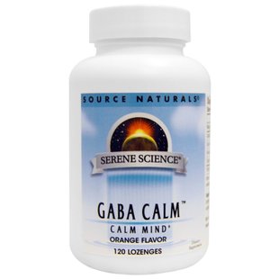 ГАМК Source Naturals (GABA Calm) 120 леденцов со вкусом апельсина купить в Киеве и Украине