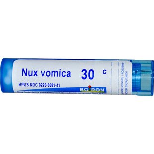 Нукс вомика 30C, Boiron, Single Remedies, прибл. 80 гранул купить в Киеве и Украине