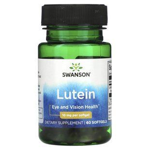 Лютеин, Lutein, Swanson, 10 мг 60 капсул купить в Киеве и Украине