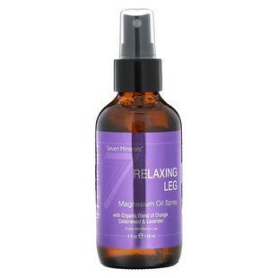 Seven Minerals, Relaxing Leg Magnesium Oil Spray, 4 fl oz (118 ml) купить в Киеве и Украине