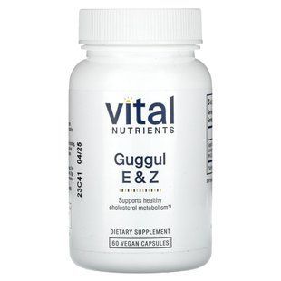 Vital Nutrients, Guggul E & Z, 60 Vegan Capsules купить в Киеве и Украине