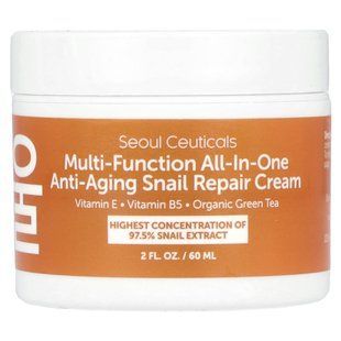 SeoulCeuticals, багатофункціональний універсальний омолоджувальний крем із равликами, 60 мл (2 рідк. унції)