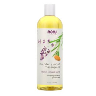 Масло лаванды и миндаля Now Foods (Lavender Almond Oil Solutions) 473 г купить в Киеве и Украине