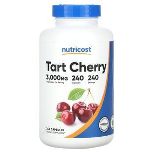 Nutricost, Tart Cherry, 3,000 mg, 240 Capsules купить в Киеве и Украине