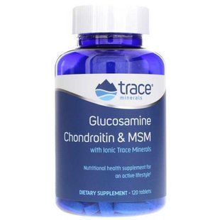 Глюкозамин хондроитин и МСМ Trace Minerals Research (Glucosamine/Chondroitin/MSM) 120 таблеток купить в Киеве и Украине