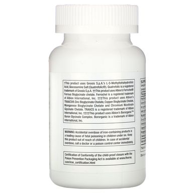 Пренатальні вітаміни Thorne Research (Basic Prenatal) 90 капсул