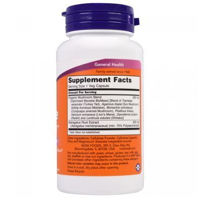 Грибная смесь поддерживающая иммунитет Now Foods (Immune Renew) 90 вегетарианских капсул купить в Киеве и Украине