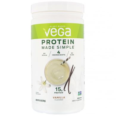 Протеїн, ваніль, Protein Made Simple, Vega, 259 г