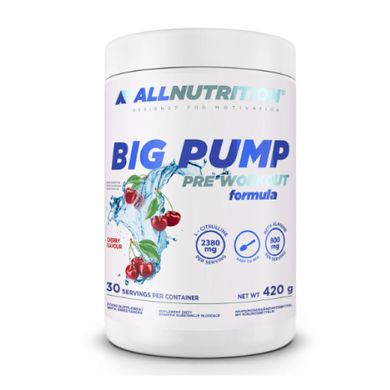 Предтренировочная формула вишня Allnutrition (Big Pump Pre Workaut Formula) 420 г купить в Киеве и Украине