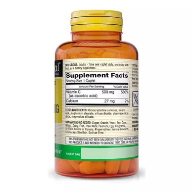 Вітамін C повільного вивільнення Mason Natural (Vitamin C Delayed Release) 500 мг 100 каплет