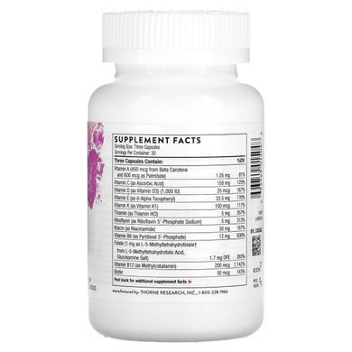 Prenatal vitamins Thorne Research (Basic Prenatal) 90 capsules