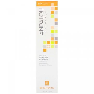 Средство для снятия макияжа с глаз осветляющее Andalou Naturals (Make-Up Remover) 178 мл купить в Киеве и Украине