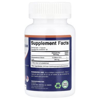 Vitamatic, Bifidobacterium Breve , 60 DrCaps&reg; Hypromellose Capsules