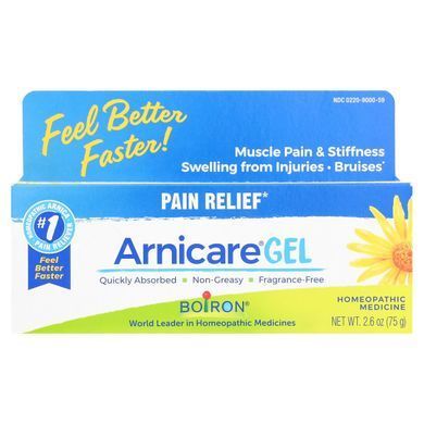 Arnicare Gel, pain relief, unscented, Boiron, 2.6 ounces (75 g)