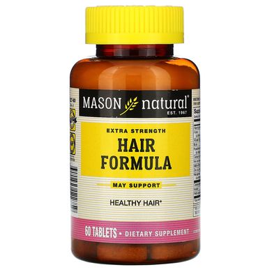 Надпотужний засіб для волосся, Mason Natural, 60 таблеток
