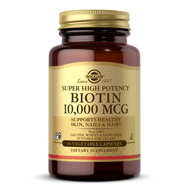 Биотин Solgar (Biotin) 10000 мкг 60 капсул купить в Киеве и Украине