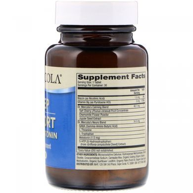 Assistance for Insomnia with Melatonin Dr. Mercola 30 tablets