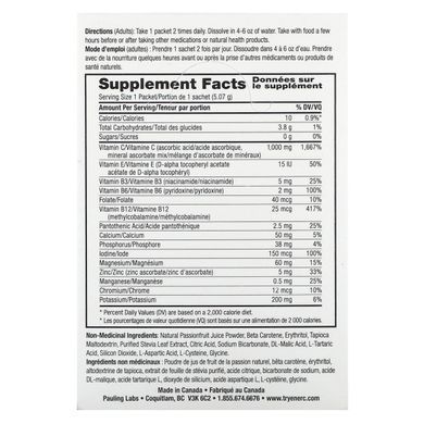 Вітамін C мультивітамінна суміш для напою Ener-C (Vitamin C Multivitamin Drink Mix) 1000 мг 30 пакетиків по 5,07 г маракуя без цукру