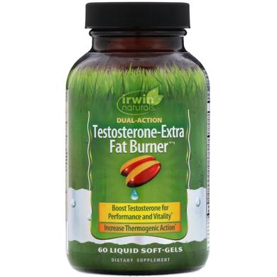 Жироспалюючий комплекс Irwin Naturals (Testosterone-Extra Fat Burner) 60 желатинових капсул