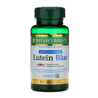 Синій лютеїн Nature's Bounty (Lutein Blue) 30 капсул