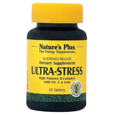 Комплекс для боротьби зі стресом з залізом Natures Plus (Ultra Stress) 30 таблеток