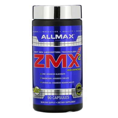 Спортивне харчування, ZMX2 Advanced, ALLMAX Nutrition, 90 капсул