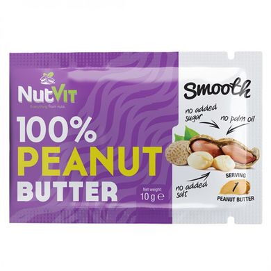 100% арахісове масло, 100% PEANUT BUTTER, NutVit, 10 г