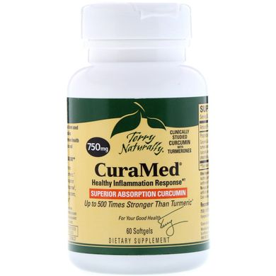 Курамед проти запалення CuraMed, 750 мг, EuroPharma, 60 капсул