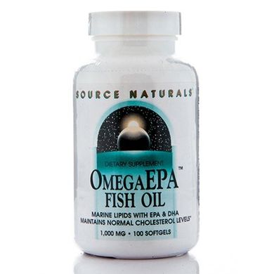Рыбий жир Омега-3 Source Naturals (OmegaEPA Fish oil) 100 таблеток купить в Киеве и Украине